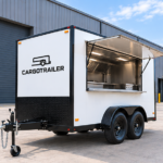 Cargotrailer 8′ x 16′ Catering Trailer – Tandem Axle, Stainless Kitchen, Serving Window