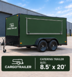 Cargotrailer 8.5′ x 20′ Catering Trailer – Tandem Axle, Stainless Kitchen, Serving Window - Image 4
