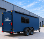 Cargotrailer 8 ft x 28 ft Camping Trailer – Tandem Axle, Full Kitchen, Rear Bed - Image 2