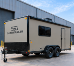 Cargotrailer 30 ft x 45 ft Camping Trailer – Tandem Axle, Full Kitchen, Rear Bed