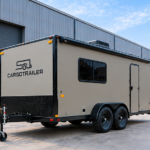 Cargotrailer 30 ft x 45 ft Camping Trailer – Tandem Axle, Full Kitchen, Rear Bed